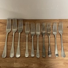 Vintage Silver Plated Forks 10