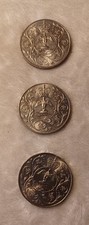 3 Crown Coins, Celebrating Queen Elizabeth's Silver Jubilee 1977