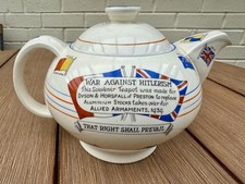 Crown Ducal Commemorative WW2 Tea Pot Vintage Collectibles 1939 War Memorabilia