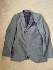 Boys Blazer Jacket By Next Age 8 Blue Smart Formal Occasional Jacket