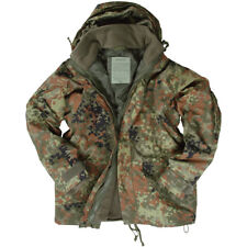 ECWCS ARMY JACKET COMBAT MENS SMOCK HOODED PARKA + FLEECE FLECKTARN CAMO S-3XL