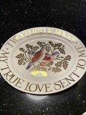 EMMA BRIDGEWATER Two Turtle Doves Platter Plate - Unused 1st