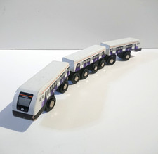 Wooden Railway Train - Bigjigs Express Coaches TFL DLR - BRIO Thomas ELC