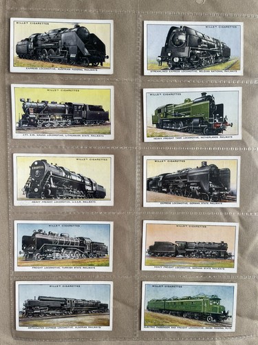 Wills cigarette cards railway - cigarette,