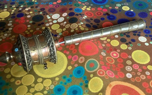 Vintage tibetan prayer wheel - vintage,