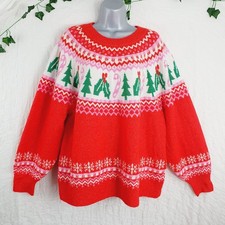 Tu Sz 22 Festive Nordic FairIsle Knit  Xmas Jumper