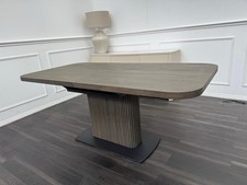 Furniture Village Jai Large Extending Dining Table Walnut Wood Top