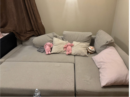 Ikea friheten sofa - ikea, bed