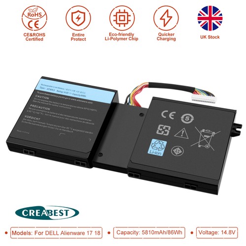 5810mah 2f8k3 battery for dell - 5810mah,