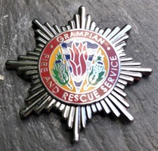 OBSOLETE GRAMPIAN FIRE AND RESCUE SERVICE Cap Badge