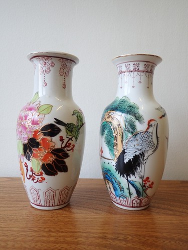 Pair small chinese vase s - of,