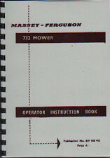 Massey Ferguson "732" Rear Mounted Tractor Mower Operator Instruction Manual