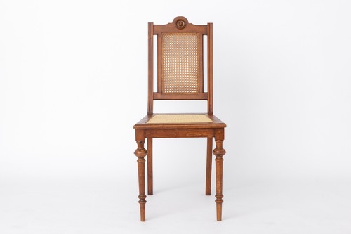 Antique beechwood chair with - antique,