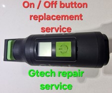 Gtech Bike battery REPAIR SERVICE for ON OFF Button Only 126A0001 and similar 