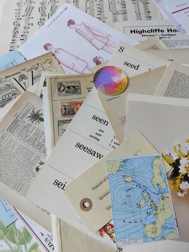 Vintage paper ephemera bundle - paper,