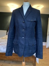 Ines de La Fressange Women's Blue Jacket M Linen