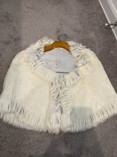 Elegant cream capelet real - elegant,