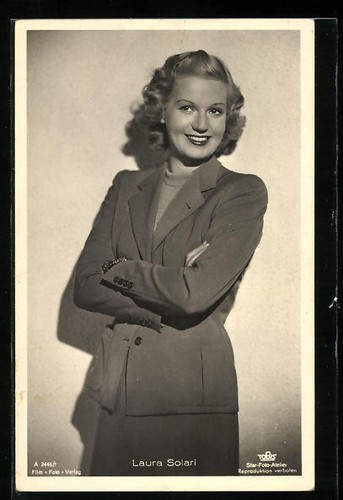 Postcard actress laura solari - postcard:,