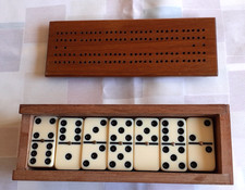 Vintage Wooden Cribbage Board