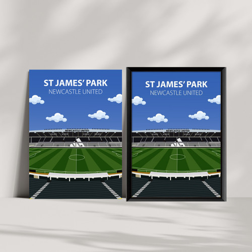 James park stadium poster - st,