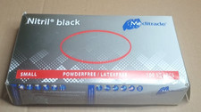 Meditrade Nitril® Black Nitrile Examination Gloves - Powder-Free, Latex-Free