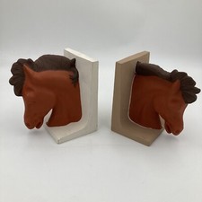 Horse Bookends Vintage Ceramic