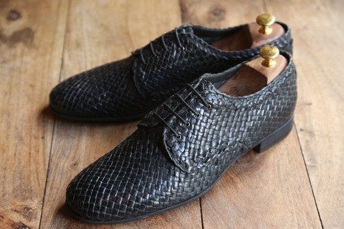Prada black woven - prada, leather