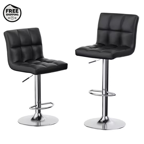 Set black bar stools - black,
