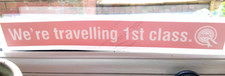 CLASSIC MINI COOPER S MK1 BMC MPI 'WE'RE TRAVELLING 1ST CLASS' STICKER DECAL 998