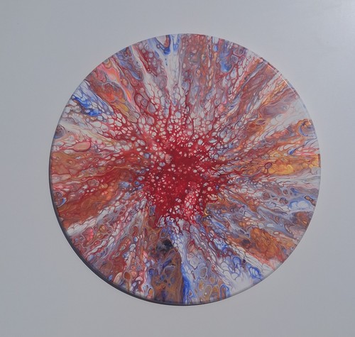 Handmade painting fluid art - handmade,