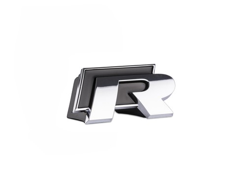 Front radiator grille badge - front,