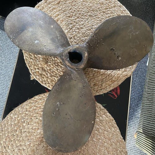 Vintage brass bronze ship - brass/,