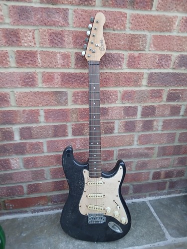 Encore electric guitar black - guitar,