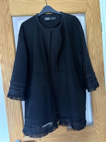 Zara black suede effect - zara,