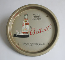 A Vintage Retro Britvic Pure Fruit Juices Drinks Tray