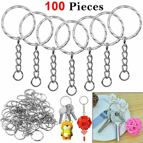 100pcs silver keyring - 100pcs,