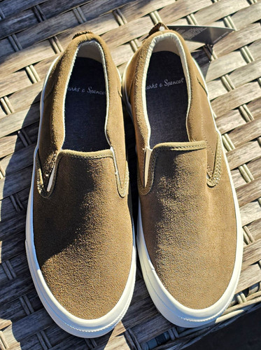 Marks spencer tan suede - &,