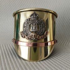 "The Suffolk Regiment" brass