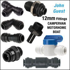 John Guest JG 12mm Push Fit SpeedFit Fittings - Caravan/Motorhome/Boat/Campervan