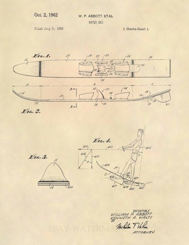 Vintage water ski - ski, us
