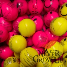 YELLOW PINK Smile Face Emoji