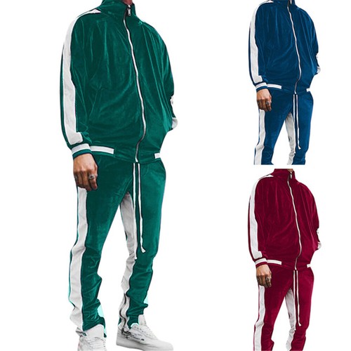 Mens velvet tracksuit piece - mens,