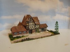 N gauge model railway Arts & Crafts style country station Plastic not card