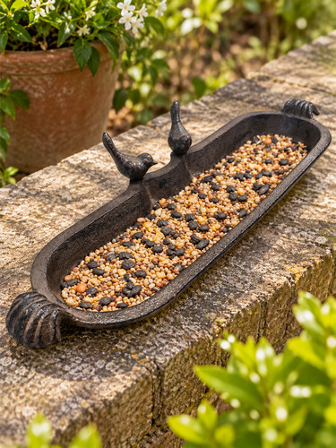 Cast iron birds trough bird - 2,