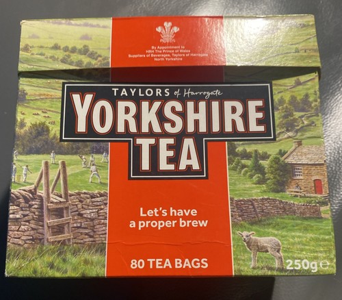 Yorkshire tea empty paper box - tea,