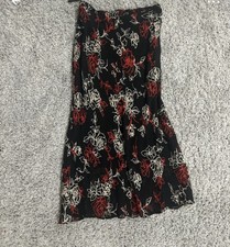 Vintage Floral Maxi Skirt with