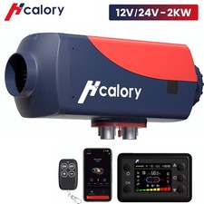 Hcalory® 2KW 12V 24V bluetooth Remote Diesel Air Heater For Car Truck Boat RV 