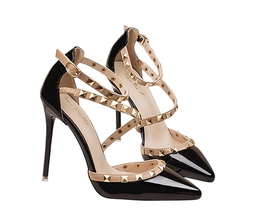 Lady studded high heel fashion - lady,