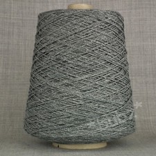 SOFT DOUBLE KNITTING COTTON YARN MID GREY 500g CONE 10 BALLS DK WEAVING CROCHET