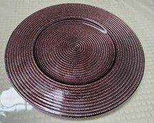 12 X Purple Metallic Glass